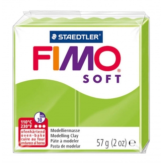 Staedtler Fimo Soft 8020-50 - Pasta para modelar, 57 gramos, color verde manzana