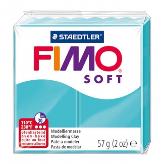 Staedtler Fimo Soft 8020-39 - Pasta para modelar, 57 gramos, color verde menta