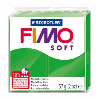 Staedtler Fimo Soft 8020-53 - Pasta para modelar, 57 gramos, color verde tropical