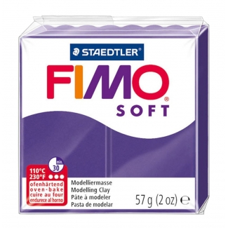 Staedtler Fimo Soft 8020-63 - Pasta para modelar, 57 gramos, color violeta oscuro