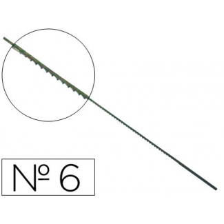 Wuto 6/13 - Pelos de segueta nº 6, forma dentada, caja de 144
