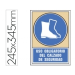 Syssa 4005 - Señal de uso obligatorio del calzado de seguridad, pvc, medida 245 mm x 345 mm