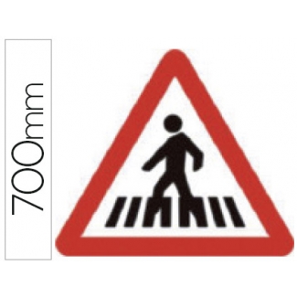 Syssa P-20 - señal de paso para peatones, acero galvanizado, medida 500 mm