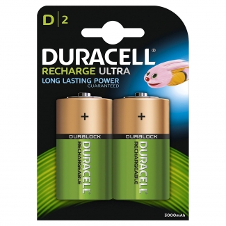Duracell Recharge Plus 81364737 - Pila recargable, D, blíster con 2 pilas