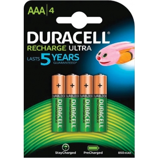 Duracell Staycharged 81241741 - Pila recargable, AAA (LR03), blíster con 4 pilas