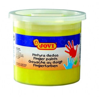 Jovi 56003 - Pintura de dedos, color amarillo, bote de 125 ml