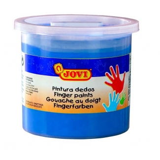 Jovi 56021 - Pintura de dedos, color azul, bote de 125 ml