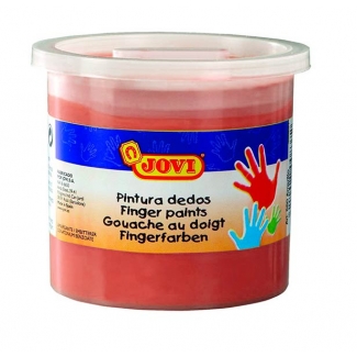Jovi 56007 - Pintura de dedos, color bermellón, bote de 125 ml