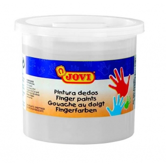 Jovi 56001 - Pintura de dedos, color blanco, bote de 125 ml