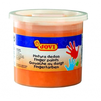 Jovi 56006 - Pintura de dedos, color naranja, bote de 125 ml