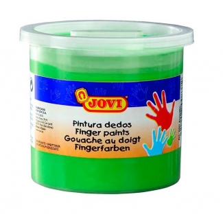 Jovi 56017 - Pintura de dedos, color verde, bote de 125 ml