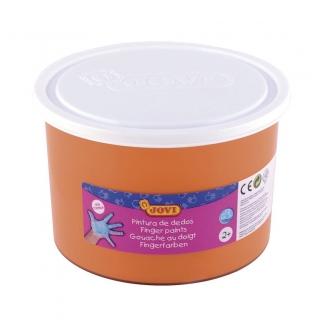 Jovi 56106 - Pintura de dedos, color naranja, bote de 500 ml