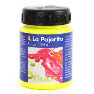 La pajarita 1167/16 - Pintura acrílica fluorescente, color amarillo canario, bote de 75 ml