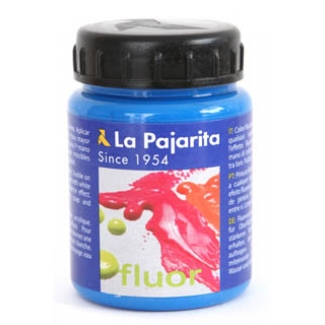 La pajarita 1164/16 - Pintura acrílica fluorescente, color azul, bote de 75 ml