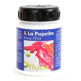 La pajarita 1489/16 - Pintura acrílica fluorescente, color blanco, bote de 75 ml