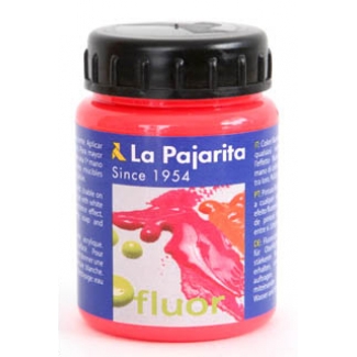 La pajarita 1170/16 - Pintura acrílica fluorescente, color rojo, bote de 75 ml