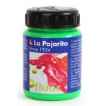 La pajarita 1165/16 - Pintura acrílica fluorescente, color verde césped, bote de 75 ml