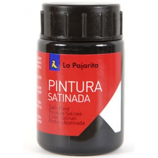 La Pajarita L-22 - Pintura satinada, color negro, bote de 35 ml