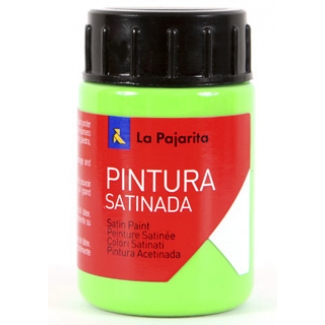 La Pajarita L-17 - Pintura satinada, color verde vivo, bote de 35 ml