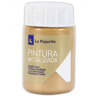 La Pajarita ME-4 - Pintura metalizada, color oro ducado, bote de 35 ml