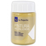 La Pajarita ME-3 - Pintura metalizada, color oro rico, bote de 35 ml