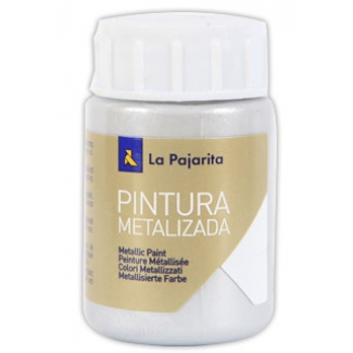 La Pajarita ME-1 - Pintura metalizada, color plata, bote de 35 ml