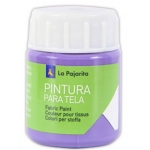La pajarita T-13 - Pintura para tela, color lila, bote de 25 ml