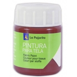 La pajarita T-11 - Pintura para tela, color rojo ingles, bote de 25 ml