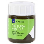 La pajarita T-15 - Pintura para tela, color sombra, bote de 25 ml