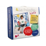 La pajarita 128958/7 - Pintura para tela, set con 5 botes colores surtidos de 25 ml, 1 pincel, 1 camiseta, y 1 hoja de papel