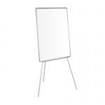 Q-Connect KF04156 - Pizarra blanca laminada, con trípode, marco de plástico, tamaño 60 x 90 cm