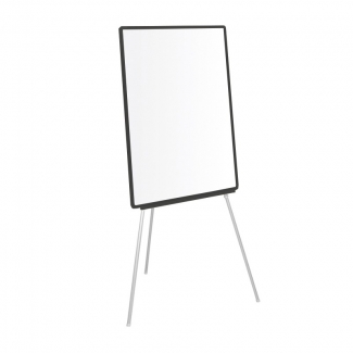 Q-Connect KF04173 - Pizarra blanca laminada, con trípode, marco de plástico, tamaño 70 x 103 cm