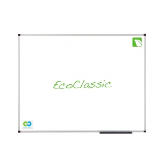 Nobo Eco Classic - Pizarra blanca vitrificada magnética, marco de aluminio, tamaño 120 x 90 cm