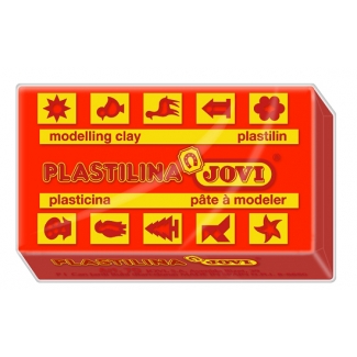 Jovi 70-05 - Plastilina, pastilla de 50 grs, color rojo