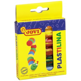 Jovi 90/6 - Plastilina, estuche de 6 barras de 15 grs, colores surtidos