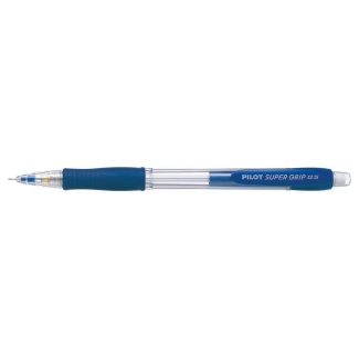 Pilot Super Grip - Portaminas 0,5 mm, sujeción de caucho, color azul