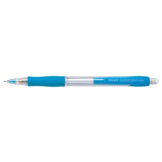 Pilot Super Grip - Portaminas 0,5 mm, sujeción de caucho, color azul celeste