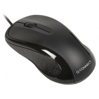 Q-Connect KF04368 - Ratón óptico, color negro 