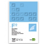 Liderpapel RF04 - Recambio para carpeta de anillas, tamaño folio, 100 hojas de 60 gr, 4 taladros, cuadrícula de 6 mm, con margen