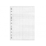 Multifin 4125599 - Recambio de anillas, Cuadrícula de 4 mm. 3005, tamaño folio de 50 hojas