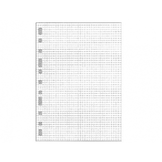 Multifin 4125599 - Recambio de anillas, Cuadrícula de 4 mm. 3005, tamaño folio de 50 hojas