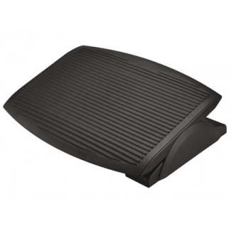 Q-Connect KF17984 - Reposapiés ajustable, color negro