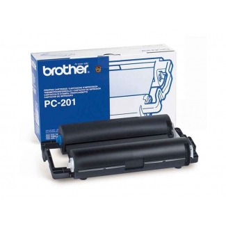 Repuesto fax Brother cartucho y bobina PC-201