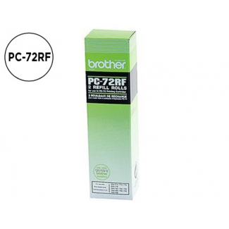 Repuesto fax t104/106 Brother de transferencia termica 2 bobinas duración 140 páginas