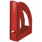Q-Connect KF04204 - Revistero de plástico, color rojo opaco