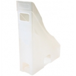 Offisys - Revistero de plastico flexible, color transparente