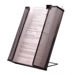 Q-Connect KF04722 - Revistero metálico de rejilla, color negro