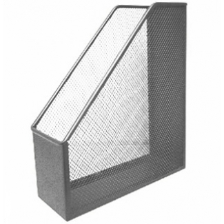 Q-Connect KF00845 - Revistero metálico de rejilla, color gris