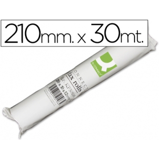 Rollo papel fax Q-Connect 210 mm x 30 mt
