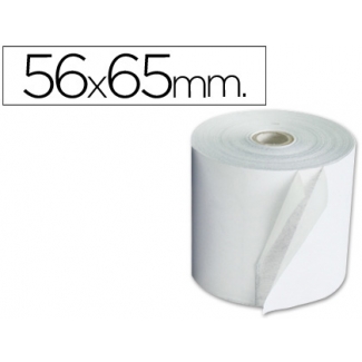 Liderpapel 4566512B - Rollo de sumadora, 56 mm de ancho x 65 mm de diámetro